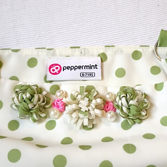 Peppermint Green Polka Dot Top And Pants - Picture 4 of 8